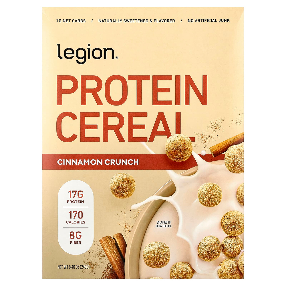 Legion Athletics, протеиновые хлопья, со вкусом корицы, 240 г (8,46 унции)