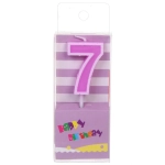 Свеча для торта Цифра Яркий праздник «7» 7,5 см