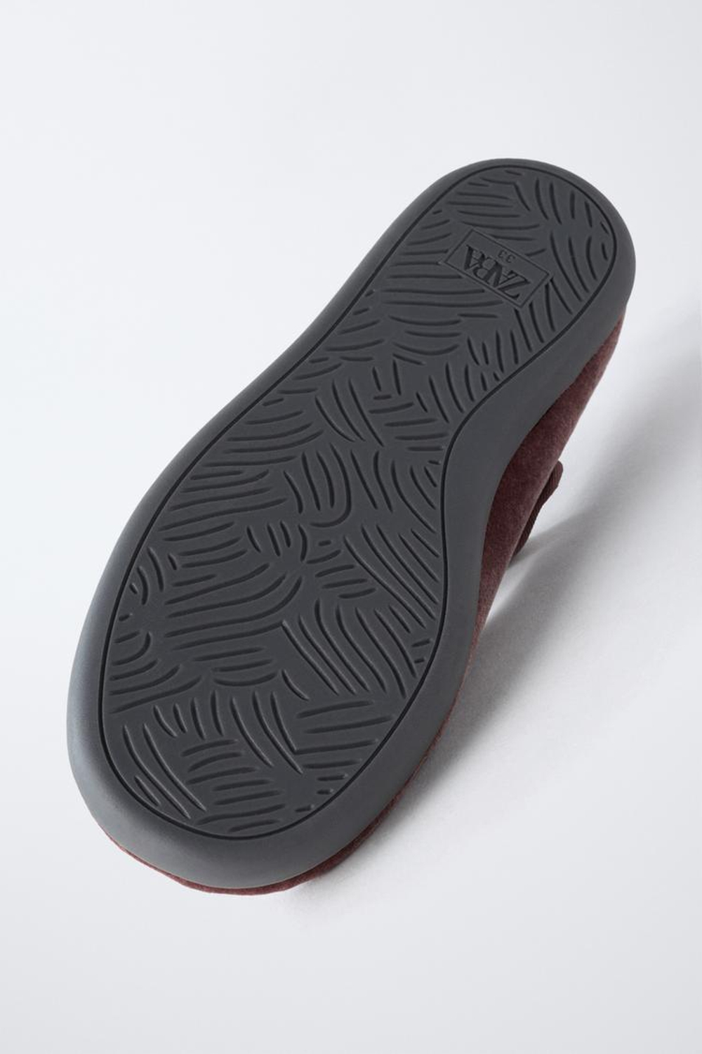 ZARA БАРХАТНЫЕ БАЛЕТКИ, РОЗОВЫЙ