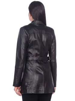 Женский кожаный плащ/натуральная кожа/Турция