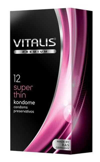 Ультратонкие презервативы VITALIS PREMIUM super thin - 12 шт.