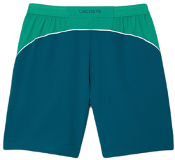 Мужские теннисные шорты Lacoste SPORT x Novak Djokovic Colorblock Shorts - green/white