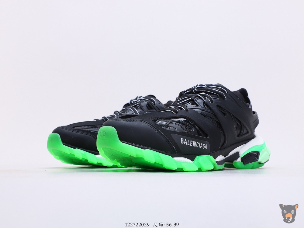 Кроссовки Track Trainers Black/Neon Green