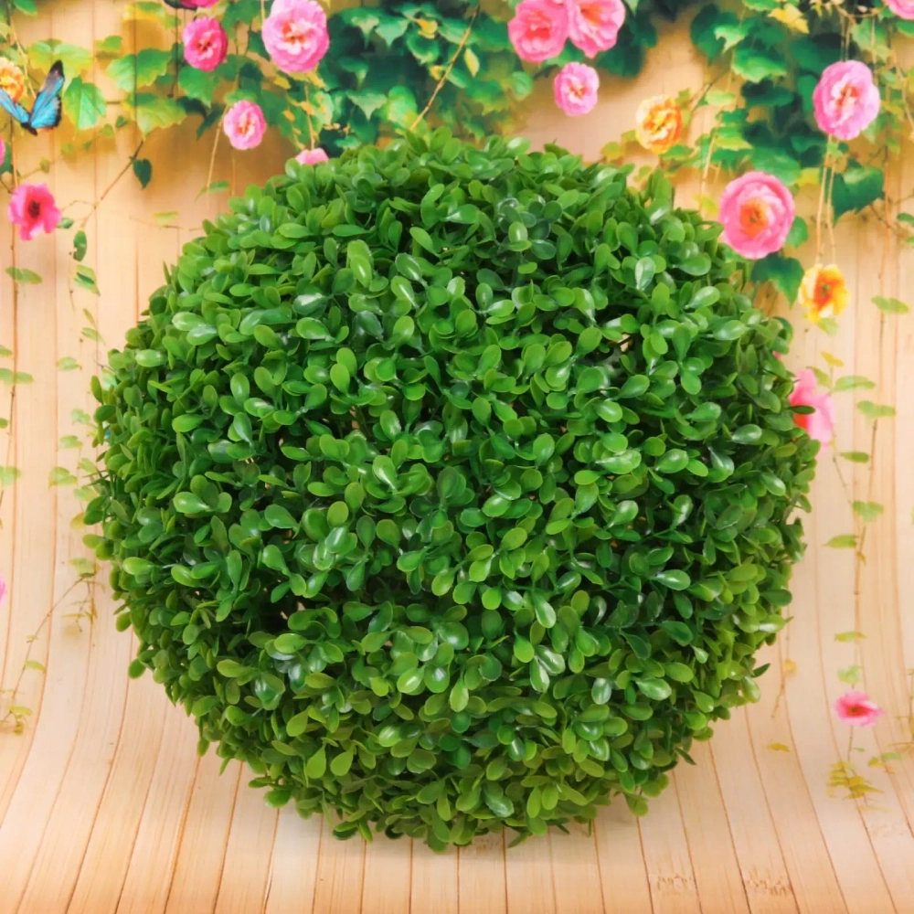 Искусственное растение шар «Самшит» зеленый D-28см Ultramarine