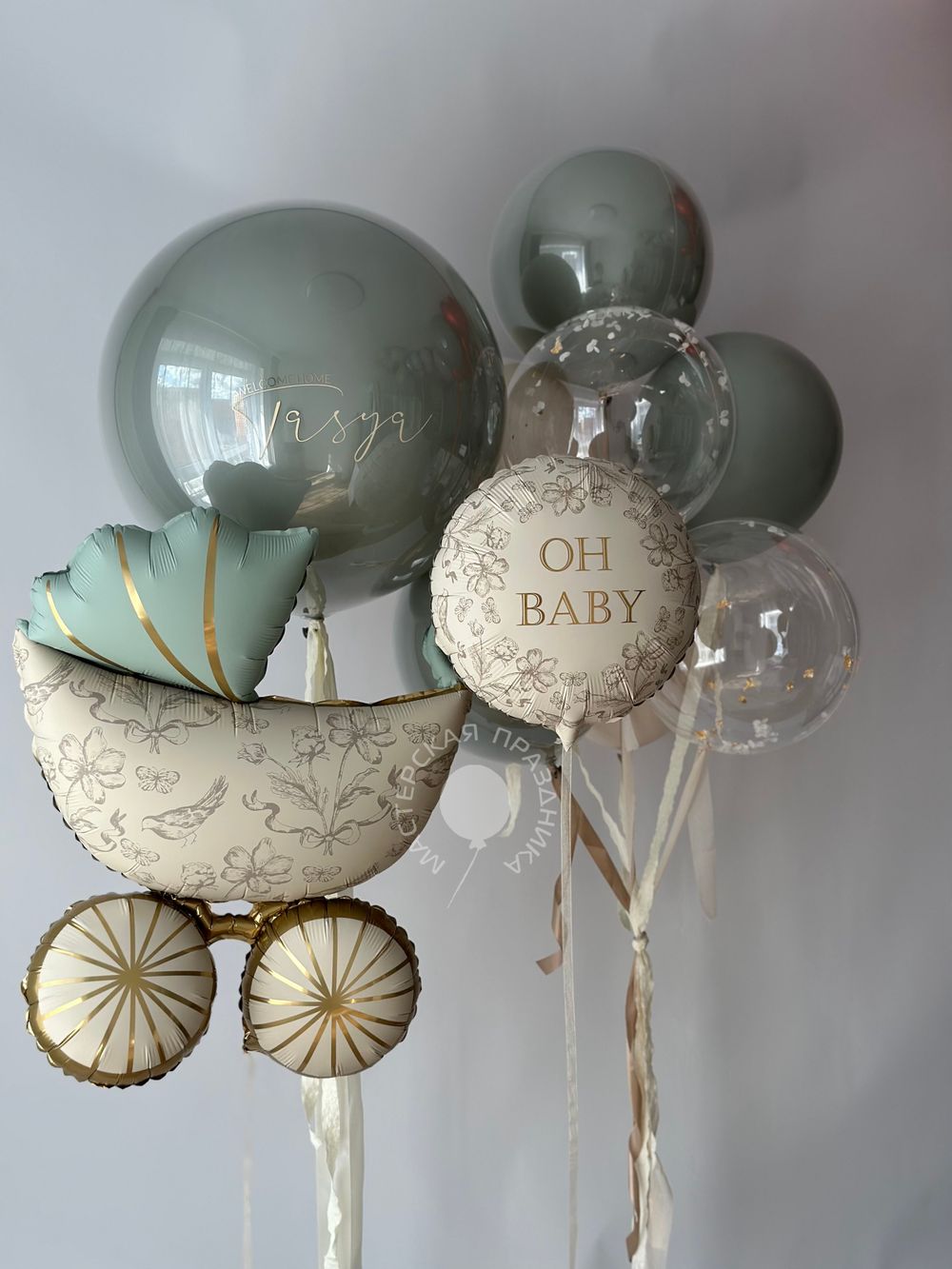 Воздушные шары на выписку №8790  Изображение3