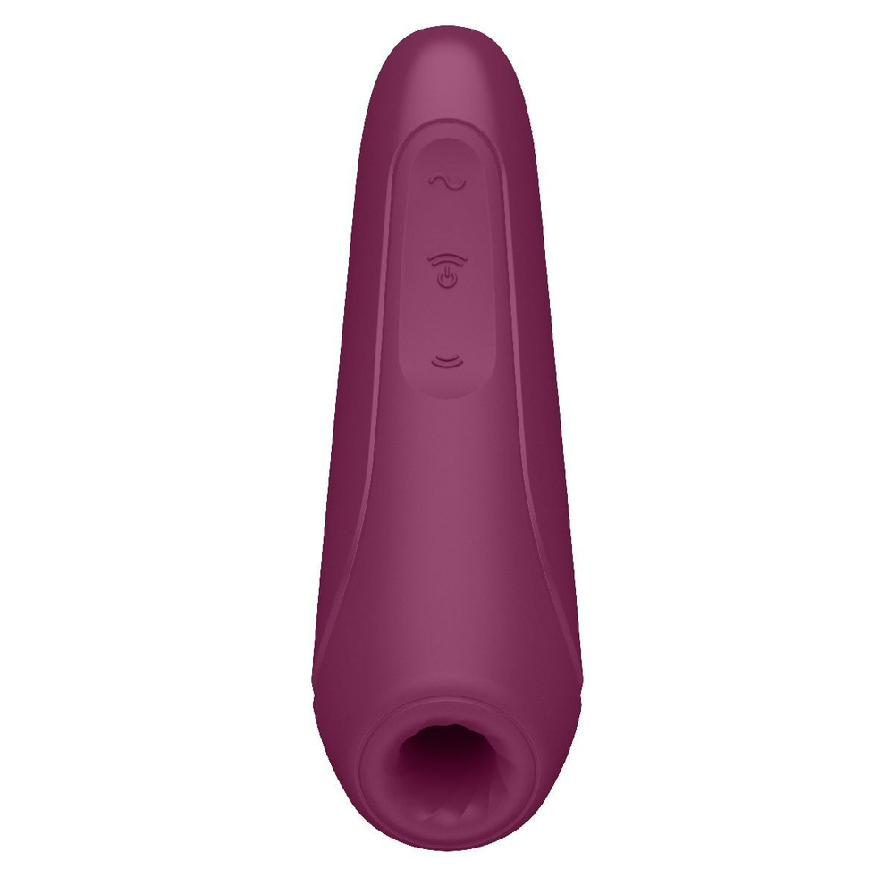 Бордовый вакуум-волновой стимулятор Satisfyer Curvy 1+