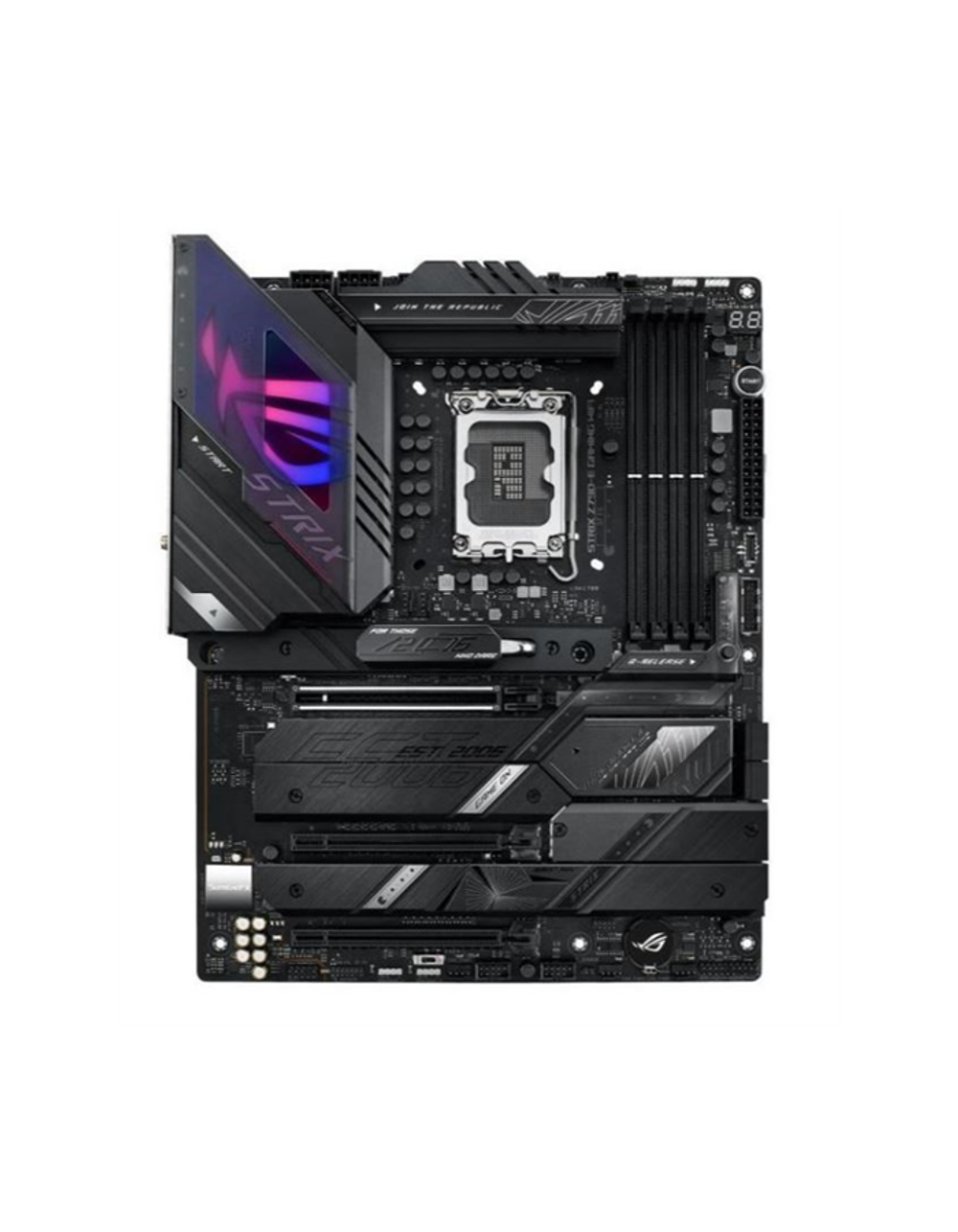 ASUS ROG STRIX Z790-E GAMING WIFI, LGA1700, Z790, 4*DDR5, 4*SATA, 5*M.2, 10*USB 3.2, Type-C, 3*PCIx16, DP+HDMI, ATX; 90MB1CL0-M0EAY0