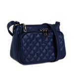 Стильная женская маленькая синяя сумочка из искусственной кожи 21х13х8 см COSCET М-СД-139