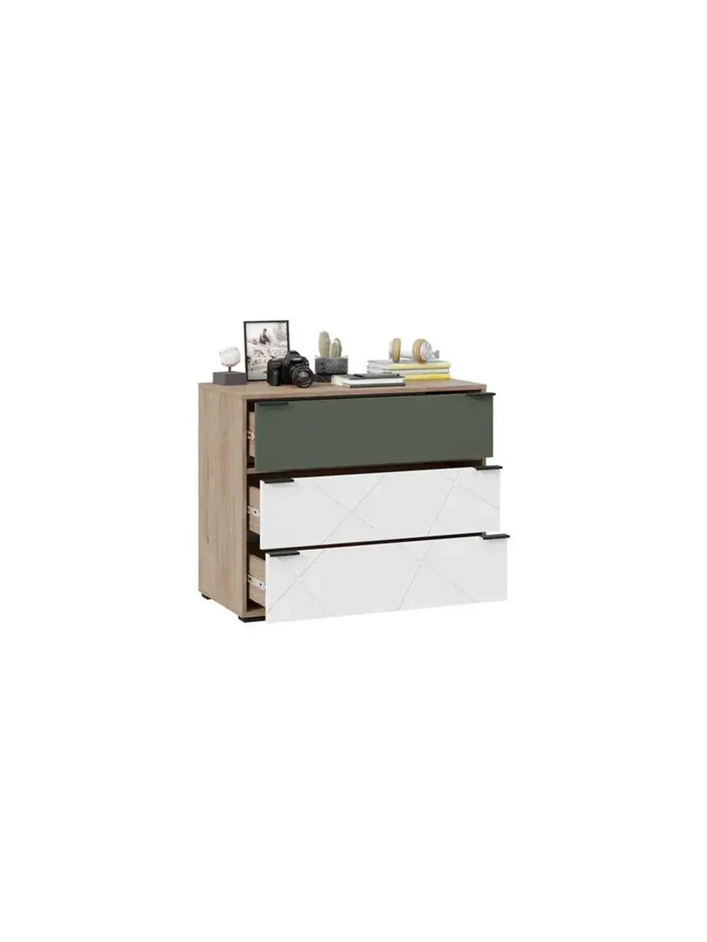 Комод для одежды Гикори джексон 3 ящика 90х45х75 см