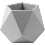 Кашпо для цветов пластиковое 0,72л d-13см «Абремо» Серый жемчуг