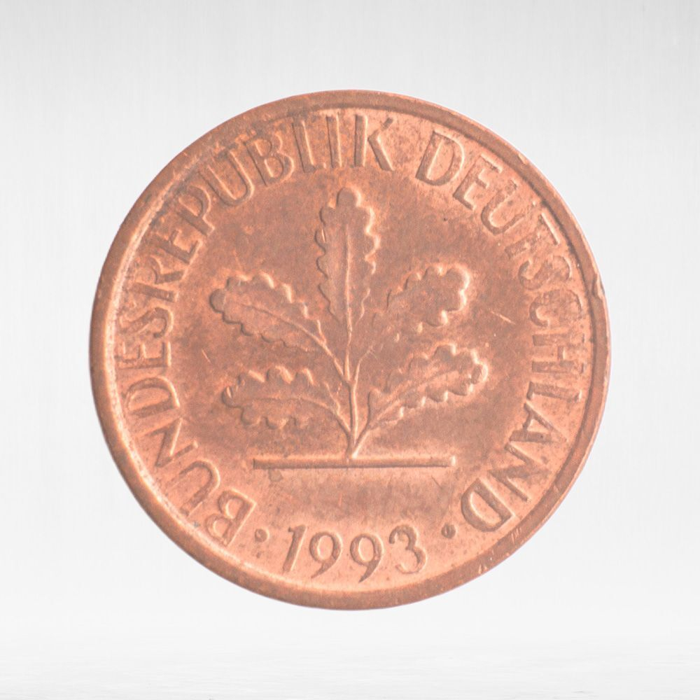 Germany, 1 Pfennig, 1993, (Munich Mint - "D"), VF