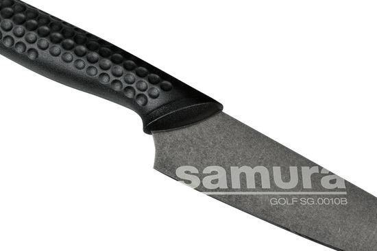 Нож кухонный Samura GOLF Stonewash овощной 98 мм, SG-0010B/K