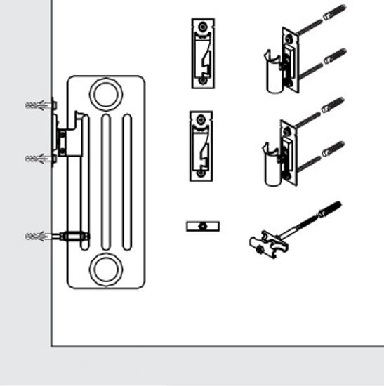 Комплект фиксированных кронштейнов Arbonia ZB0252 RAL 9016