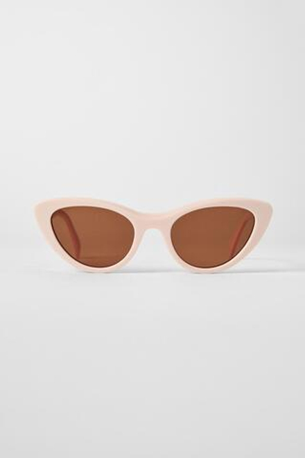 ZARA X KATE MOSS СОЛНЦЕЗАЩИТНЫЕ ОЧКИ, КРЕМОВЫЙ