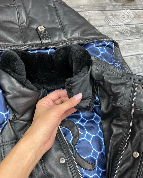 Куртка Stefano Ricci со вставками из кожи крокодила