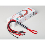 Латексная мини-плеть с шариками на конце Mini Pearl (Цвет: черный, красный, серебро)