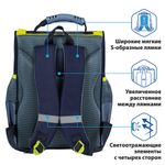 Ранец ПИФАГОР BASIC, с эргономичной спинкой, "Full speed", 35х28х18 см, 270687