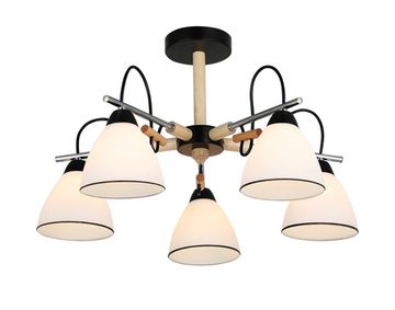 26011/5 CHROME+BLACK (1) Люстра RL