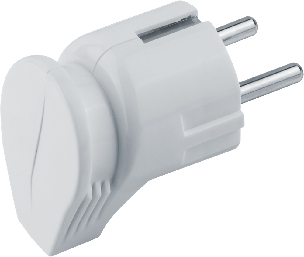 Вилка Navigator 61 362 NCA-PL04-16A-E-WH угловая с/з белая