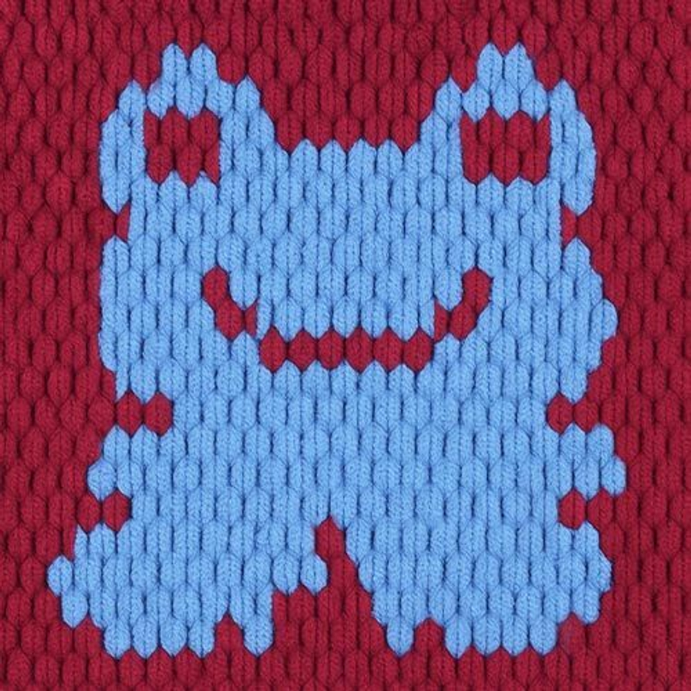 Пуффи Море ПЛЮС (Puffy More plus) пряжа Alize 100%микрополиэстер 2х250г/11м (6633 вишнево-голубой)