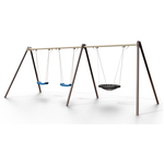 Качели №22, двухсекционные, тройные, 5850*2560*2400 мм.