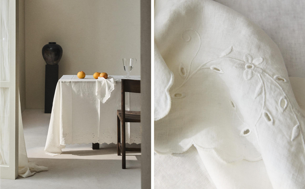 Zara Home скатерть из льна, 250 170 см · 4275/021