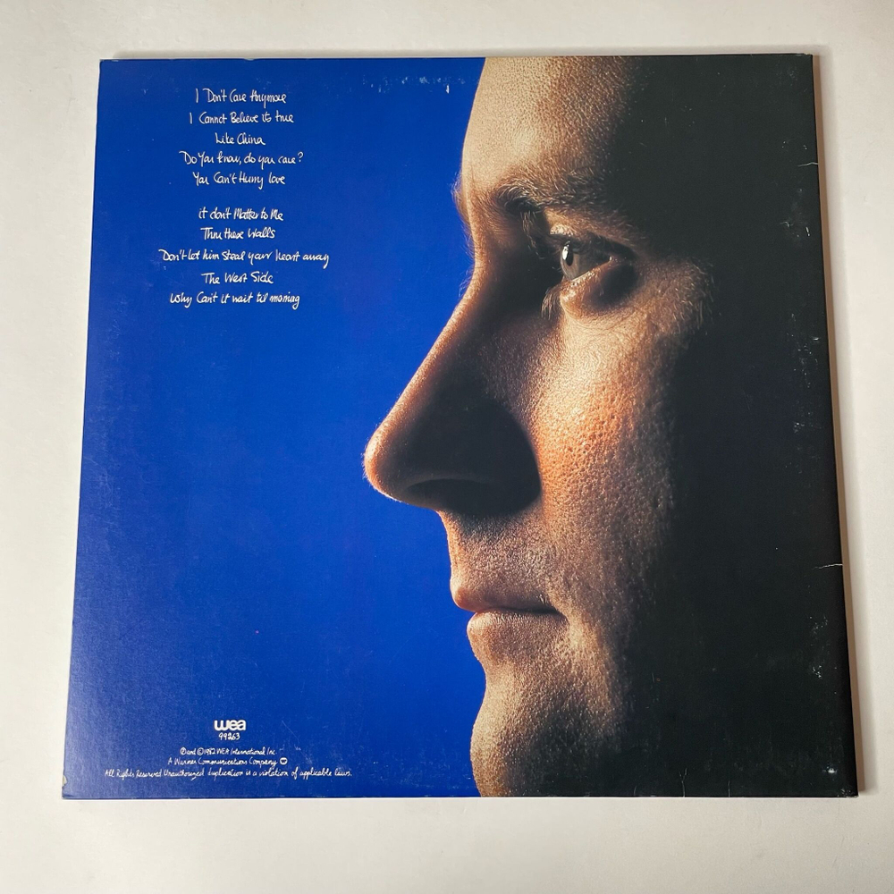 Винтажная виниловая пластинка LP Phil Collins Hello, I Must Be Going (Japan 1982) (No Obi) Like China