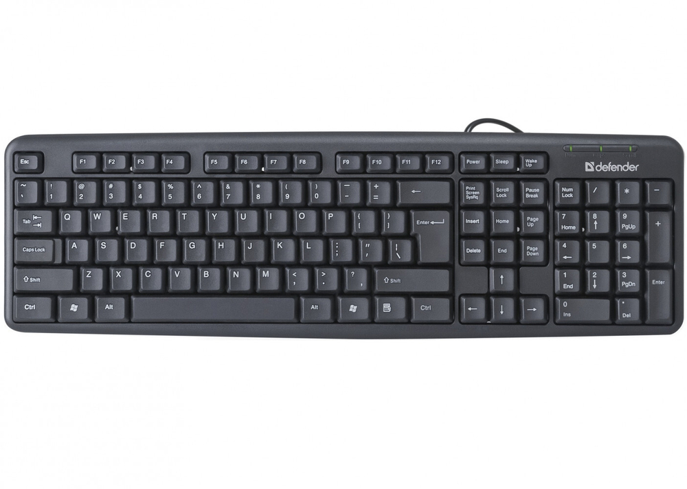 Клавиатура Defender Element HB-520U B Black, standart, USB