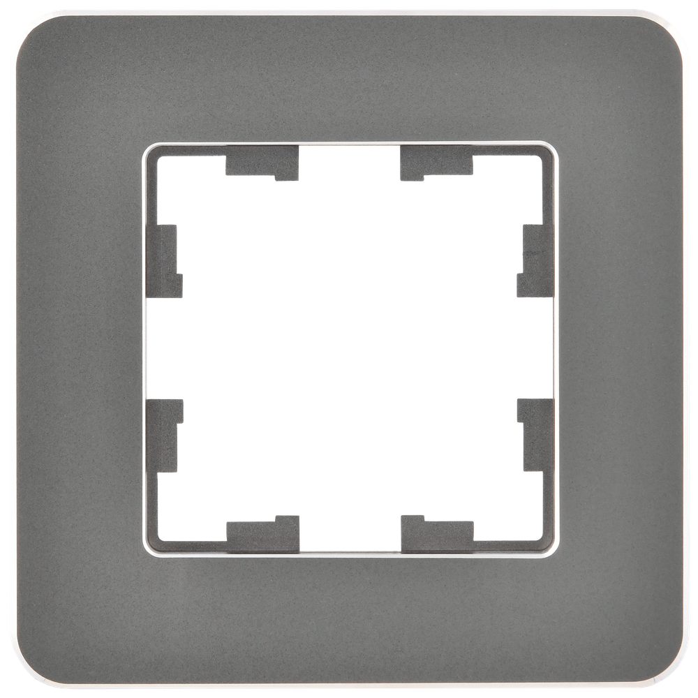 BRITE Рамка 1-местная РУ-1-1-Бр металл титан RE IEK