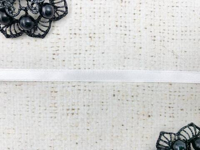 Лента атласная, ш. 0,6 см, белый