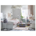 Кровать одноярусная - IKEA SLÄKT/LURÖY/ SLАKT/LURОY/СЛЭКТ/ЛУРОЙ ИКЕА  , 90x200 см, белый