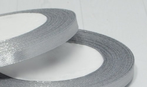Лента атласная 0,6см х 22м "Серая" (№59) 1 шт