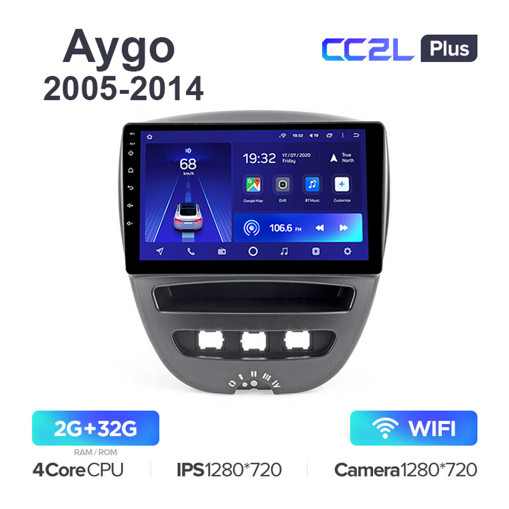 Teyes CC2L Plus 9" для Toyota Aygo 2005-2014