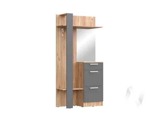 Вешалка комбинированная Прихожая Мартина (дуб крафт/графит)