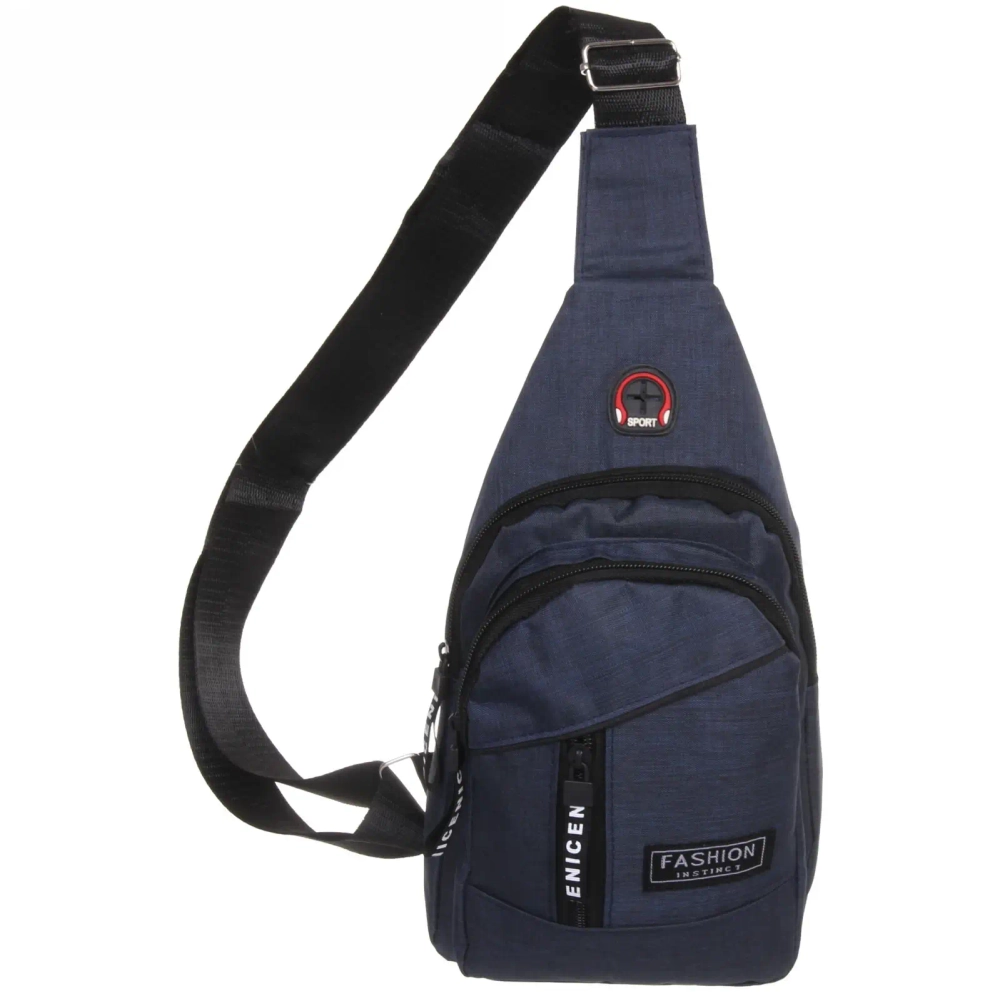 Сумка - мессенджер «Element - hit», цвет синий, два отделения, 30*17*5см