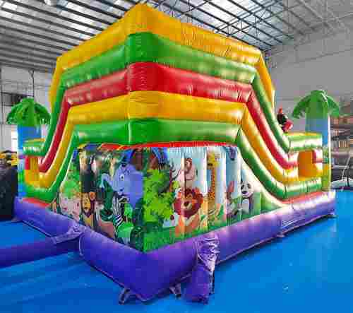 Коммерческий надувной батут "Сафари-джунгли 2 " 6*5*2,8 м