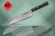 SD67-0094 Нож кухонный стальной Сантоку Samura 67 Damascus