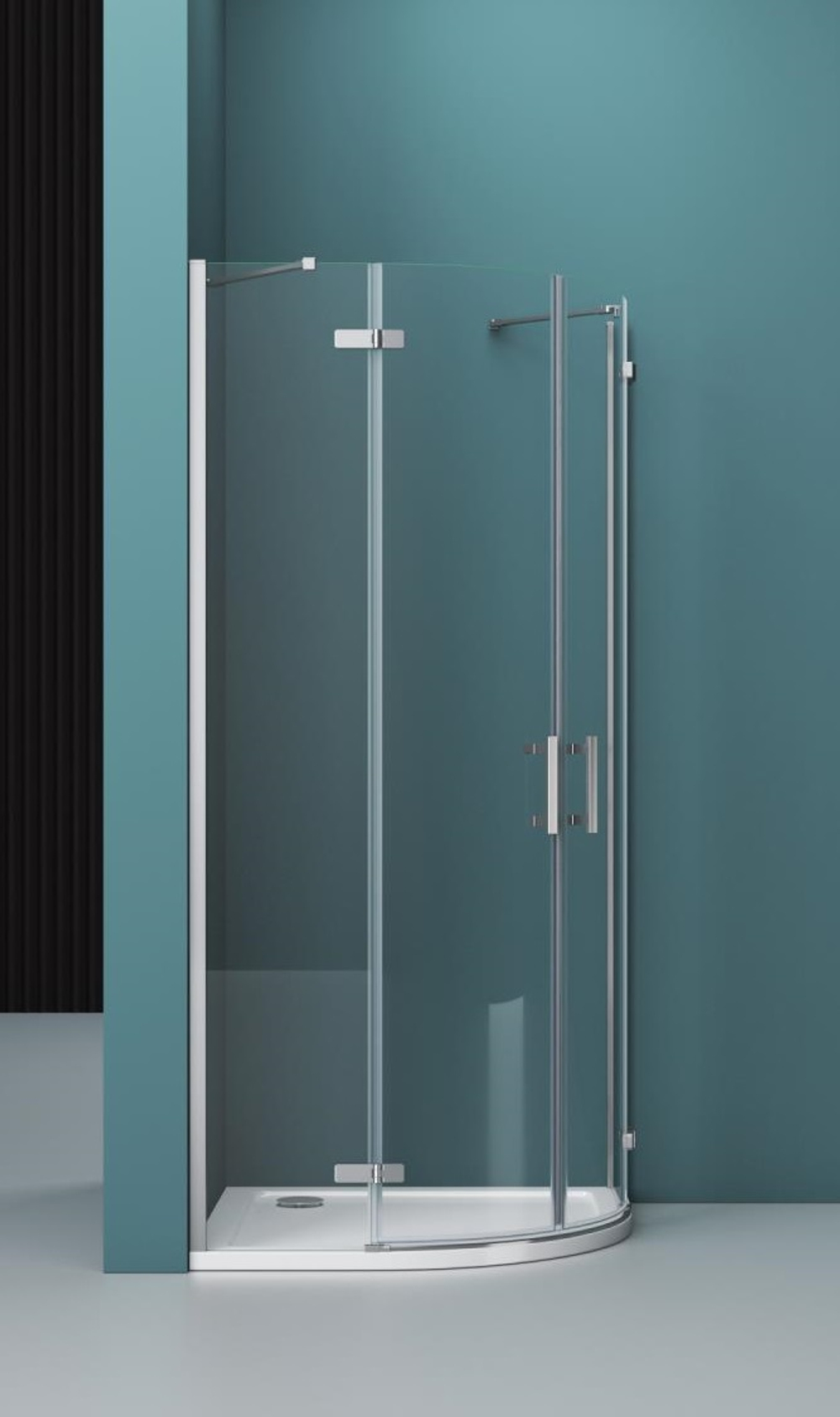 Душевой уголок BelBagno KRAFT-R-2-100-C-Cr