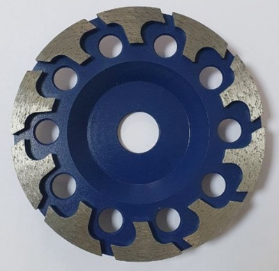 Круг алмазный шлифовальный по бетону (чашка) 125x5x22,2x10 T-сегмент Premium  бетон/гранит