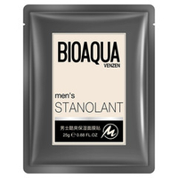 Мужская маска-салфетка для лица Увлажнение и контроль жирности BIOAQUA men's STANOLANT, 25 гр.