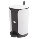 Ведро для мусора с педалью "Sтилъ" 11л, с ручкой для переноса, цвет темно-серый