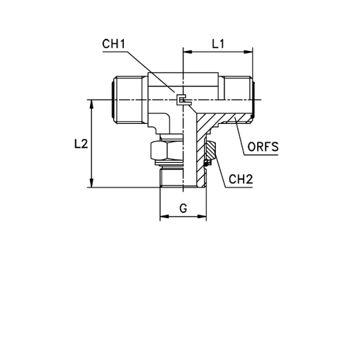 Штуцер FRTA D06 ORFS 9/16 BSP 1/4