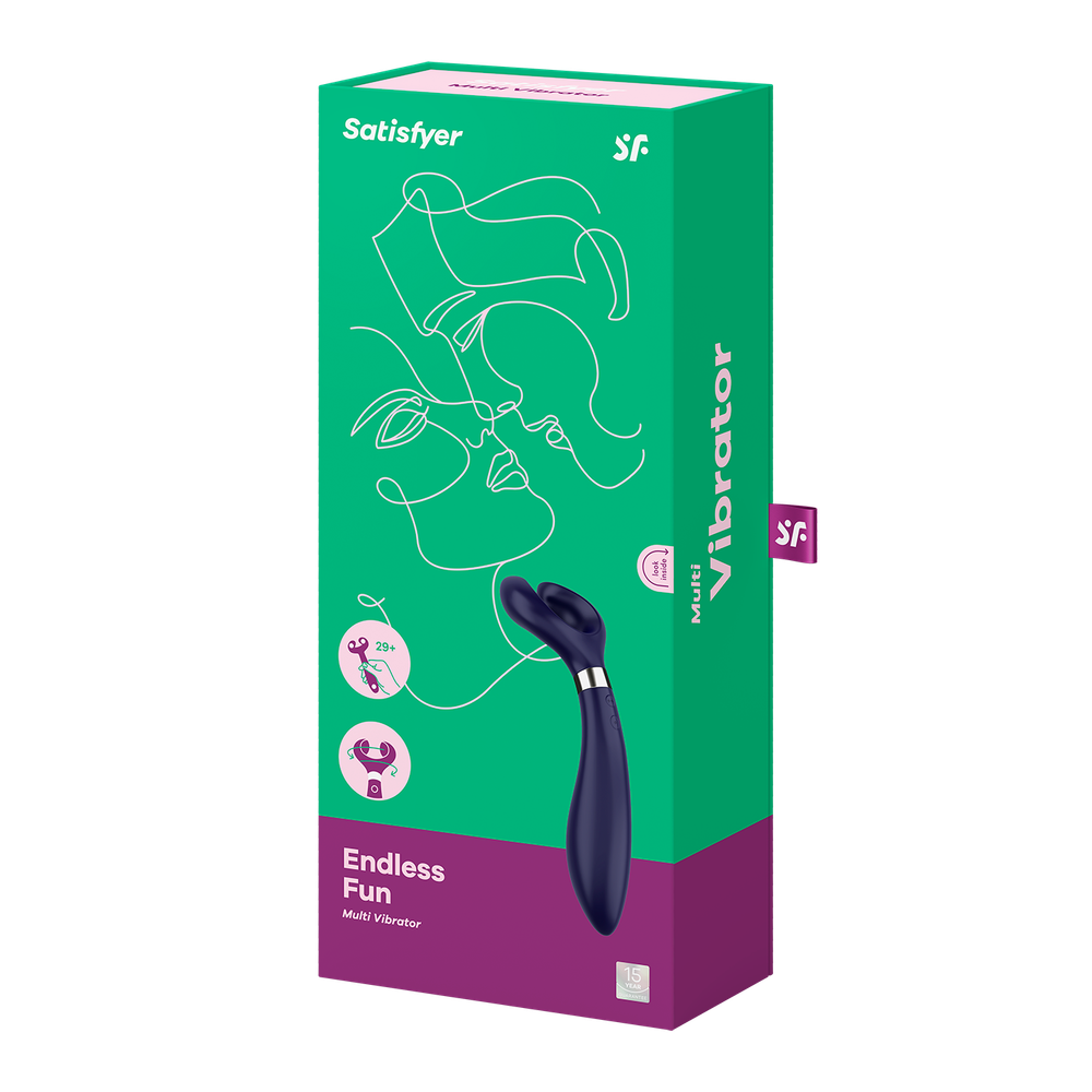 Мультифункциональный вибратор Satisfyer Endless Fun, синий