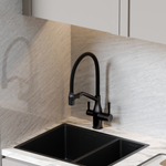 Смеситель для кухни Sancos Orta с гибким изливом, цвет матовый черный/черный, арт. SC4008MB