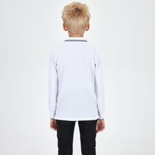 Белый джемпер-поло для мальчика KOGANKIDS