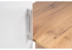 Письменный стол Лайт 03.243 150х57х180 дуб золотой (craft) / белый премиум