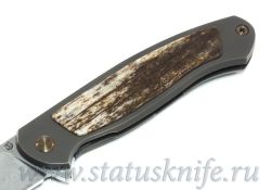 Нож Чебуркова Скаут Custom дамаск и кость жирафафотография - 3