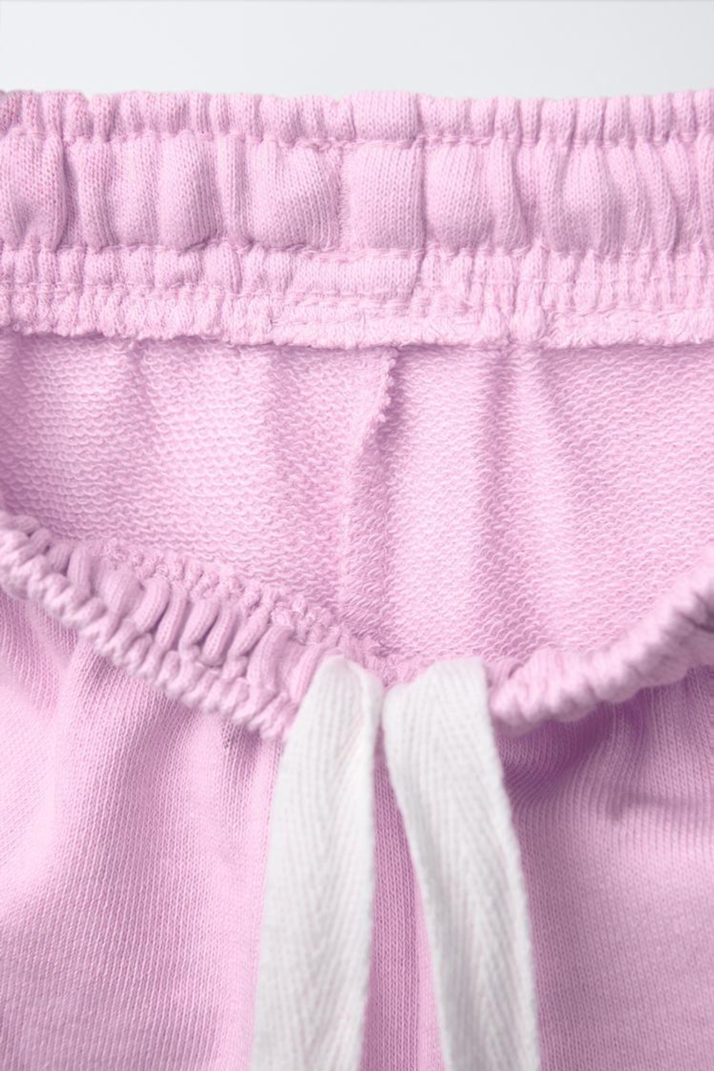 ZARA ШОРТЫ С ЛАМПАСАМИ, ЦВЕТ РОЗОВОГО МЕЛА