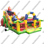 Большая надувная горка "Три дракона" 11*8*8 м