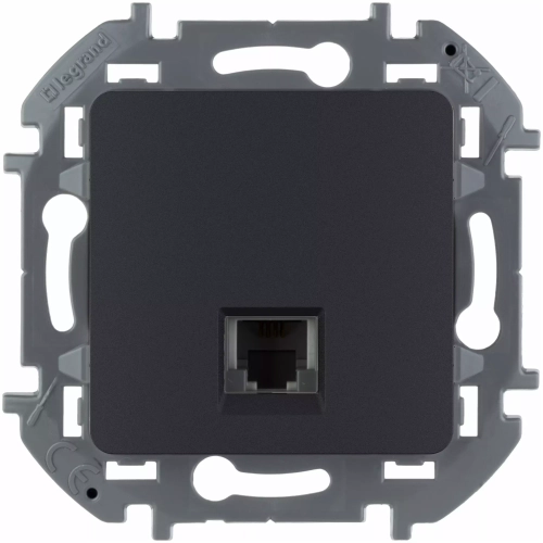 INSPIRIA Розетка RJ11 антрацит 673823